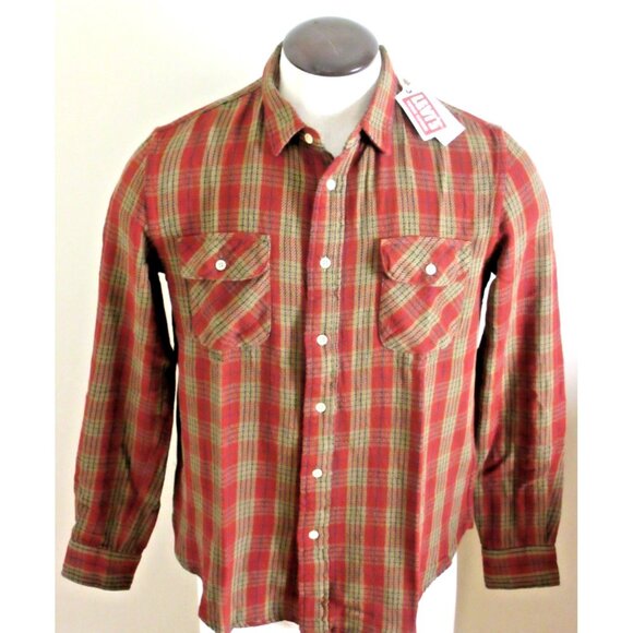 Levi's Other - Levi's Strauss Men's Authentic Western Wear button Up Vintage Flannel Shirt NWT
